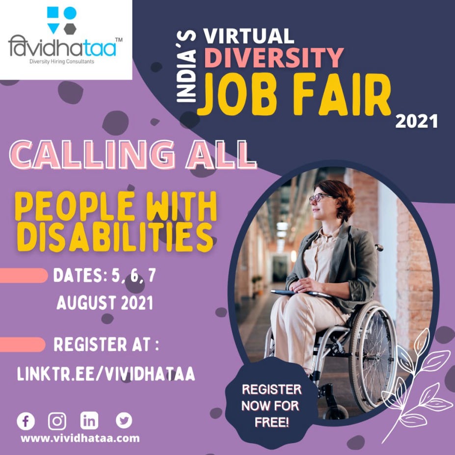 Registration link for - Persons with Disabilities - click here